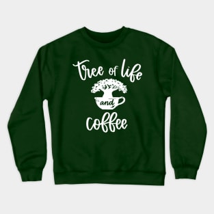 Tree of life and Coffee Crewneck Sweatshirt